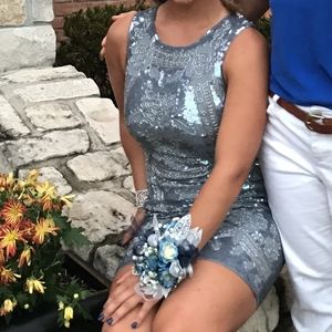 Sequined Formal Dress